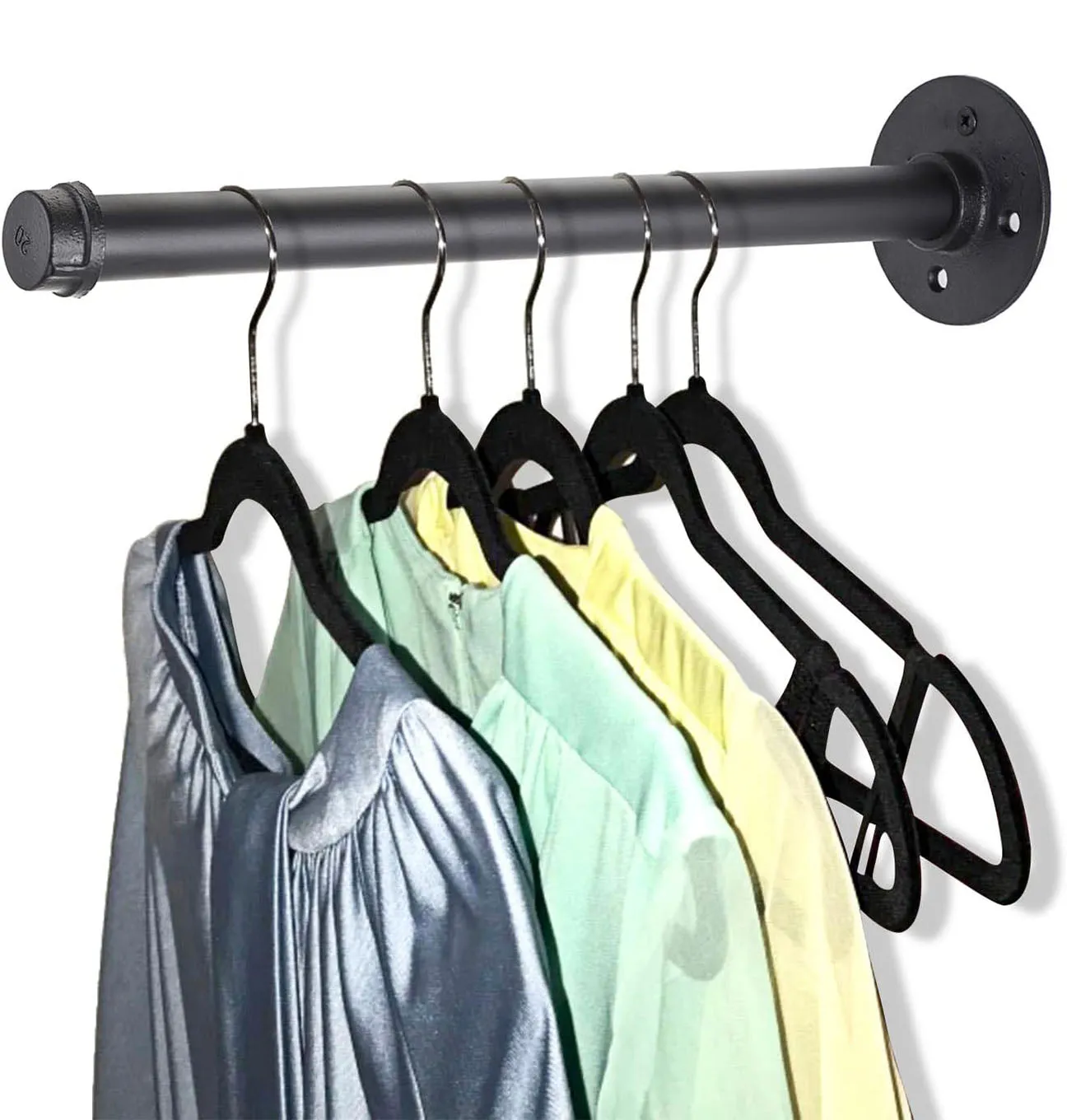 2Pcs Industrial Pipe Clothes Bar-32CM