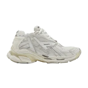 2022 Balenciaga Runner Sneaker in Sleek White Finish - Stylish and Contemporary Design