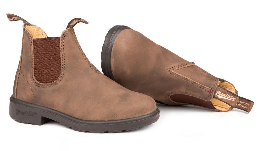 Blundstone Rustic Brown Kids Classic Waterproof Leather Boot - Durable and Stylish Footwear for Young Adventurers