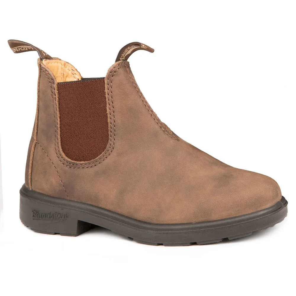 Blundstone Rustic Brown Kids Classic Waterproof Leather Boot - Durable and Stylish Footwear for Young Adventurers