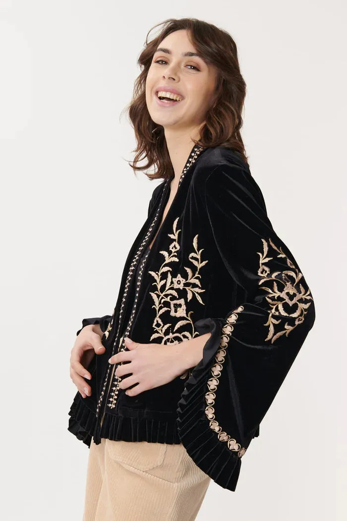 Premium Cherie Velvet Jacket for Women