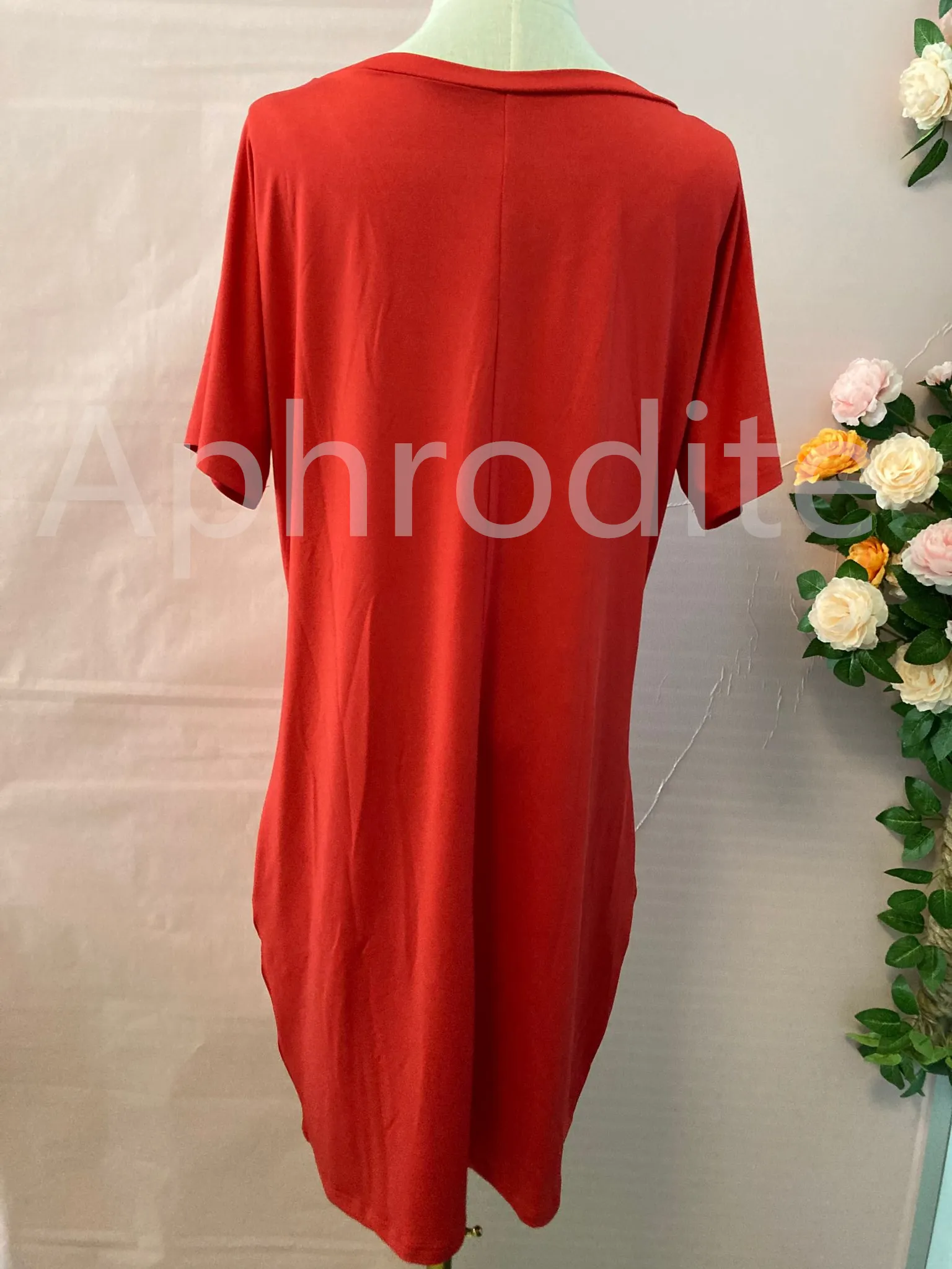 Fashion V Neck Print Dress AY1696