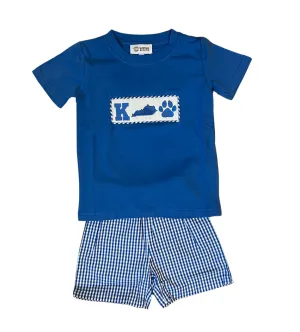 Kentucky Shape Paw Print Boys 2PC Set