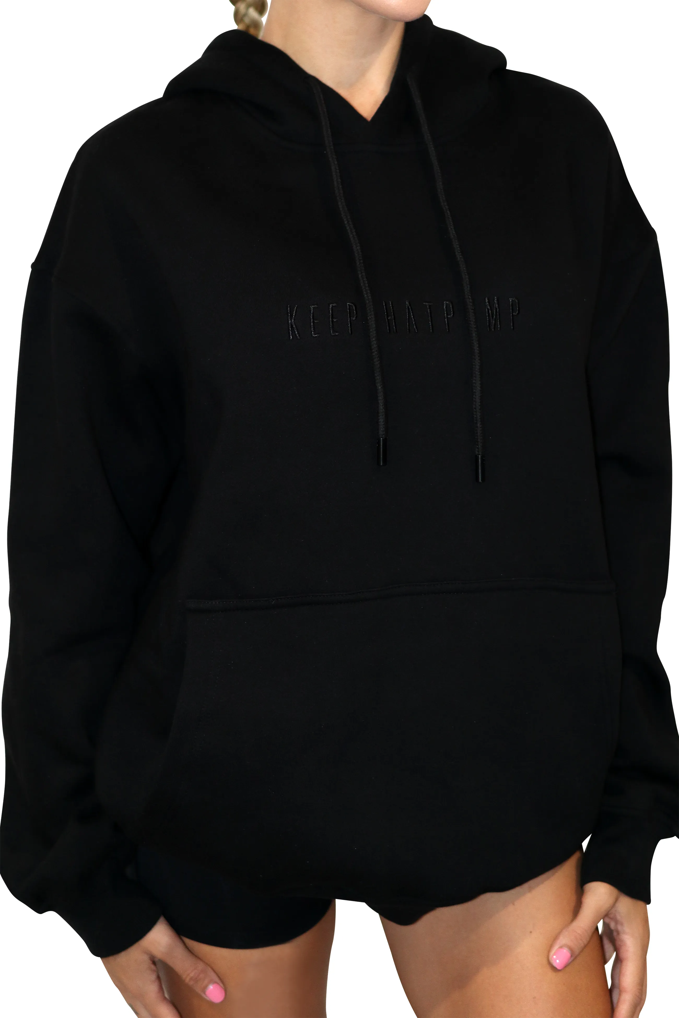 Premium Oversized KTP Hoodie in Black - Unisex