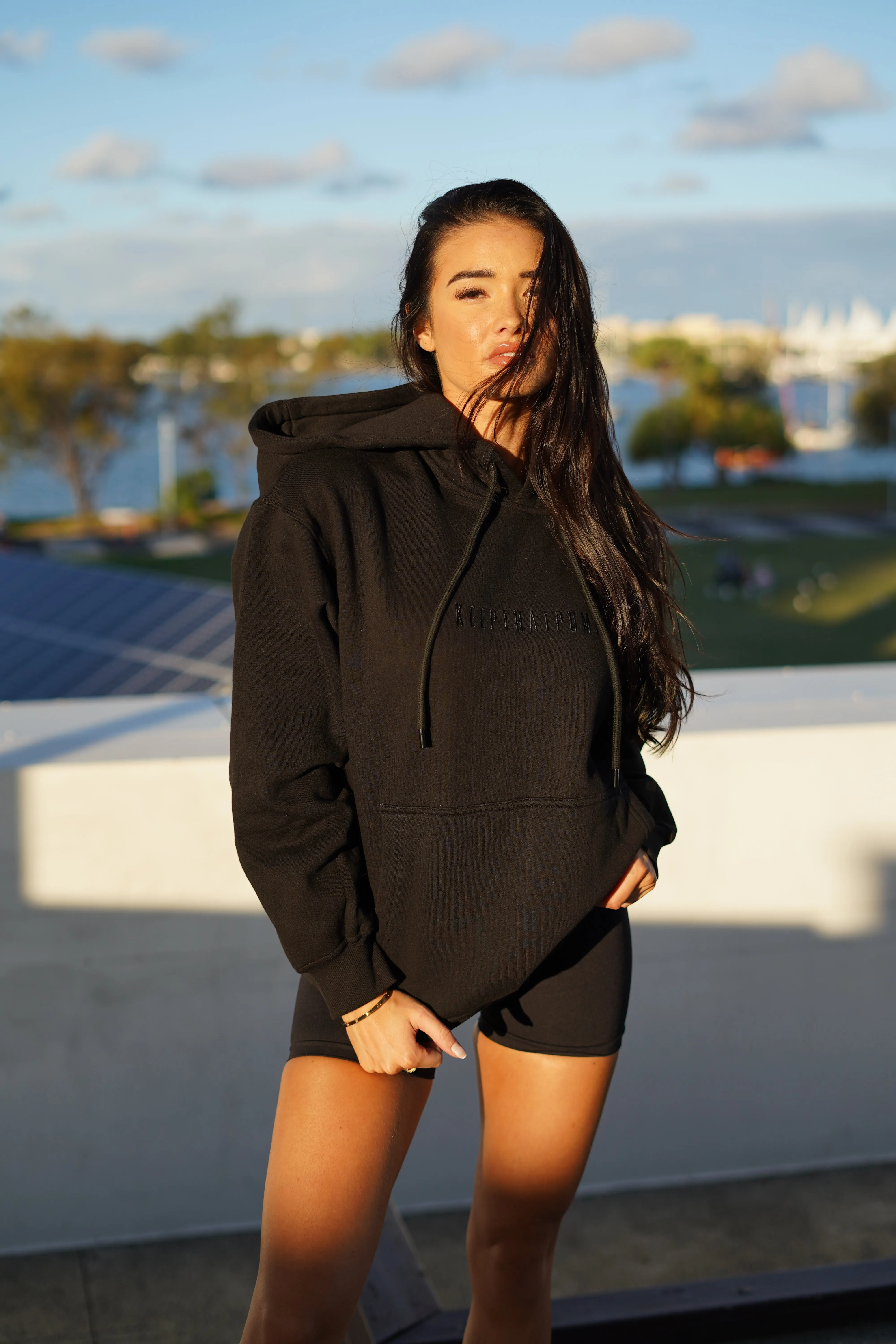 Premium Oversized KTP Hoodie in Black - Unisex