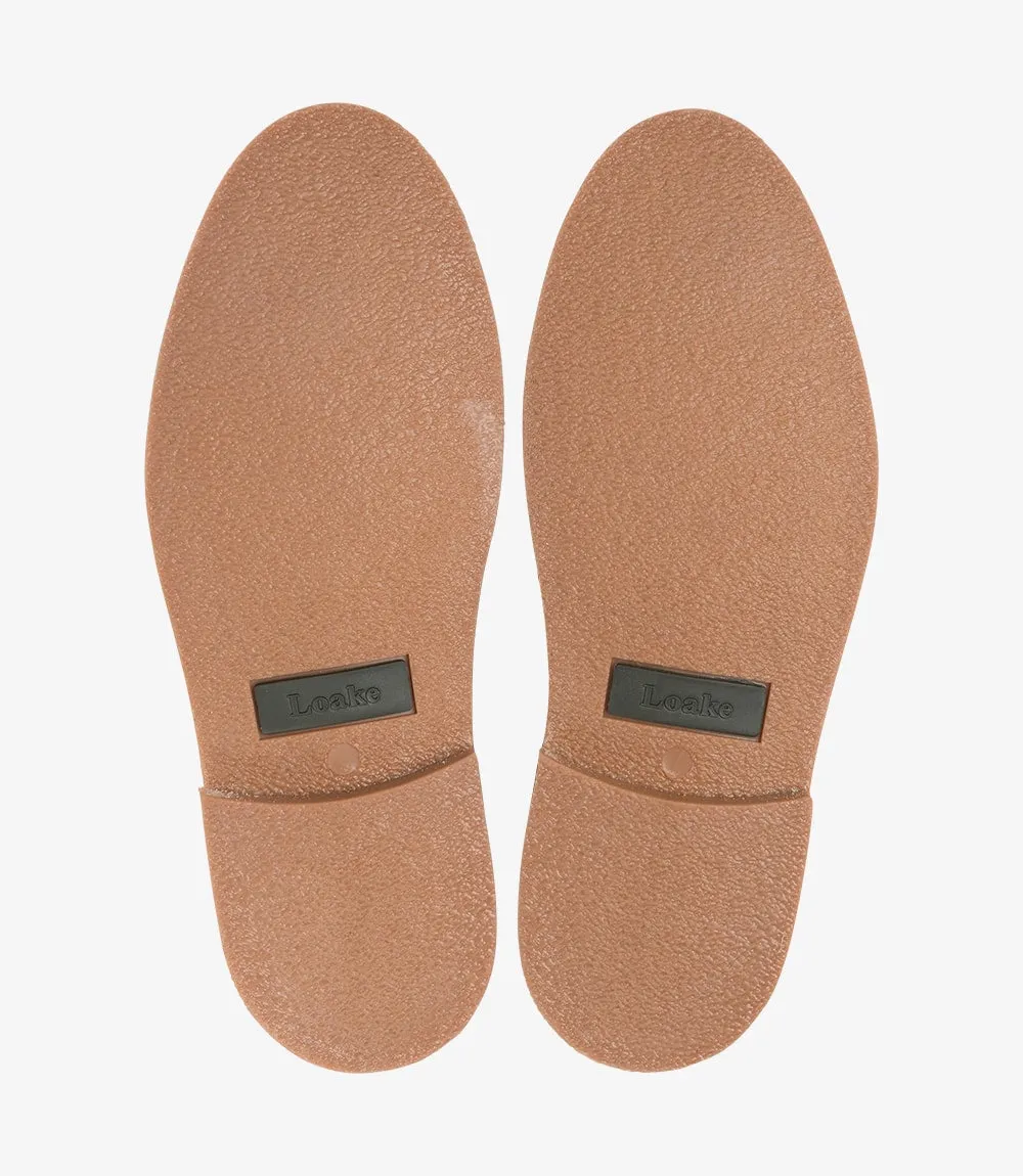Mens Stylish Brown Suede Desert Boots - LOAKE Sahara Collection