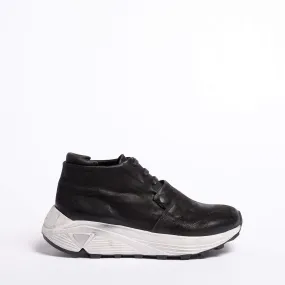 Black Oiled Nubuck Mandy Sneaker with Enhanced Features