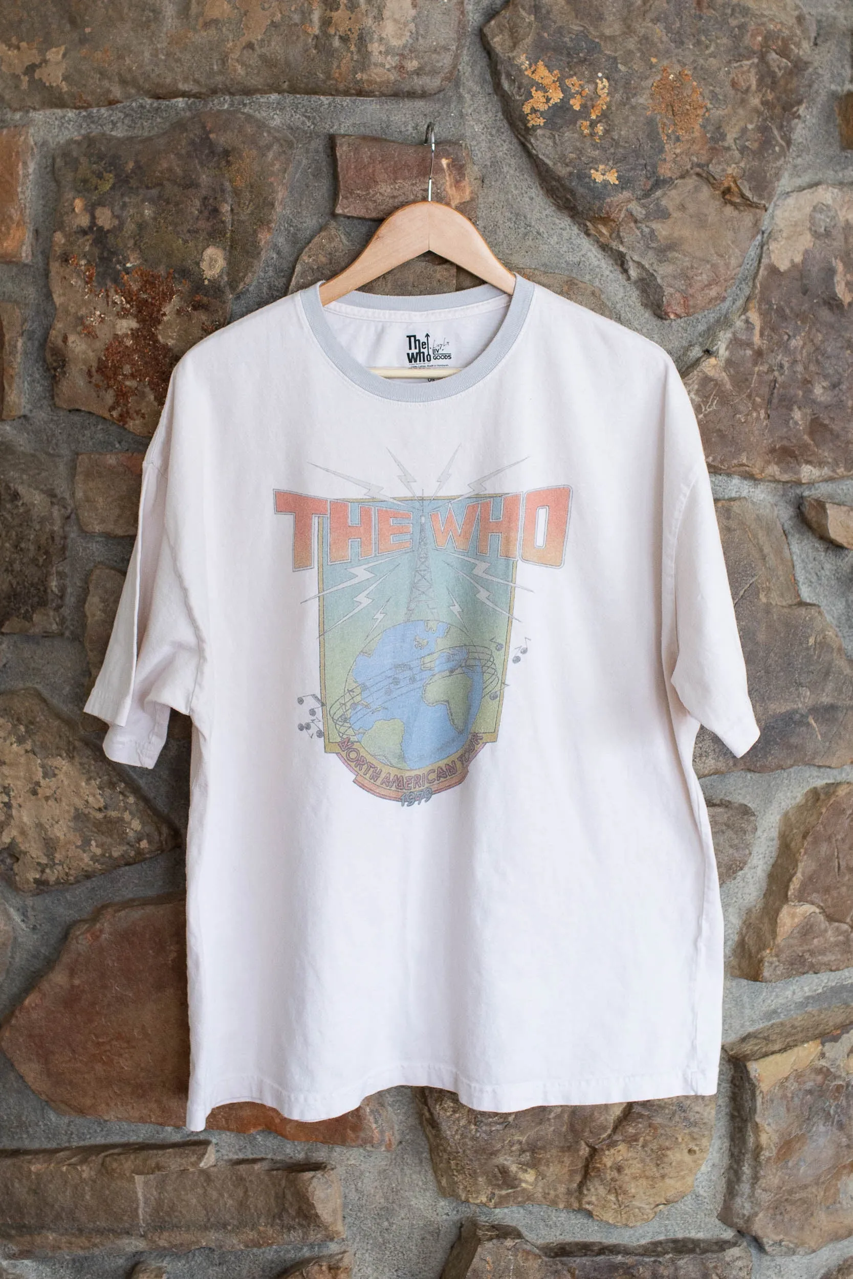 The Who North American Tour Off White One Size Tee